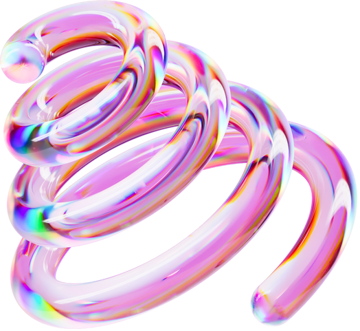 3D Holographic Glass Spring